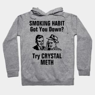 Cure your smoking habit! - Vintage Ad Design Hoodie